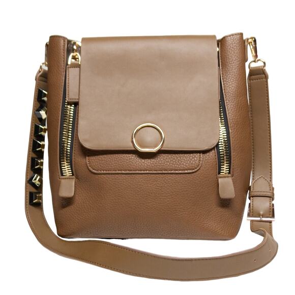 Large Brown Work Business Purse Big DREAM CONTROL Shopping Bag Crossbody Handbag - Picture 1 of 10